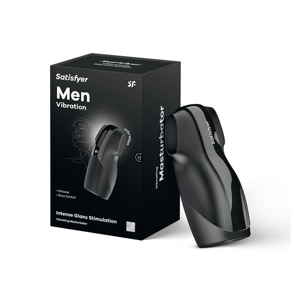 Satisfyer Men Masturbator Plus Vibration - Male Masturbation Cup, Pocket Vagina, Stroker, Vibrating Stimulation - Waterproof, Rechargeable