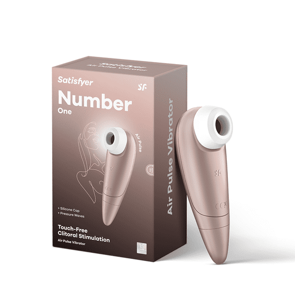 Satisfyer Number One - Air-Pulse Clitoris Stimulator - Non-Contact Clitoral Sucking Pressure-Wave Technology, Waterproof (Rose Gold)