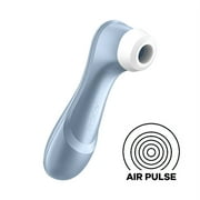 Satisfyer Pro 2 Air-Pulse Clitoris Stimulator - Non-Contact Clitoral Sucking Pressure-Wave Technology, Waterproof, Rechargeable (Blue)