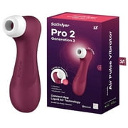 Satisfyer Pro 2 Generation 3 Double Air Pulse Vibrator, Red