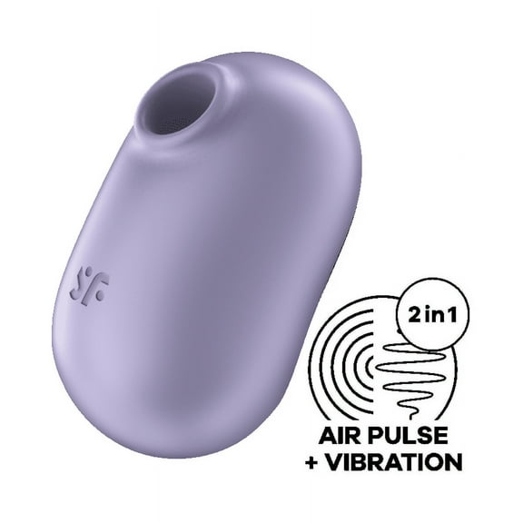 Satisfyer Pro To Go 2 | Double Air Pulse Vibrator | Clitoris Stimulation | Waterproof (IPX7) | Rechargeable Battery | Skin-Friendly Silicone (Lilac)