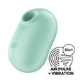 thumbnail image 1 of Satisfyer Pro To Go 2 | Double Air Pulse Vibrator | Clitoris Stimulation | Waterproof (IPX7) | Rechargeable Battery | Skin-Friendly Silicone (Mint), 1 of 5