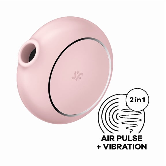 Satisfyer Pro To Go 3 | Double Air Pulse Vibrator | Clitoris Stimulation | Waterproof (IPX7) | Rechargeable Battery | Skin-Friendly Silicone (Pink)