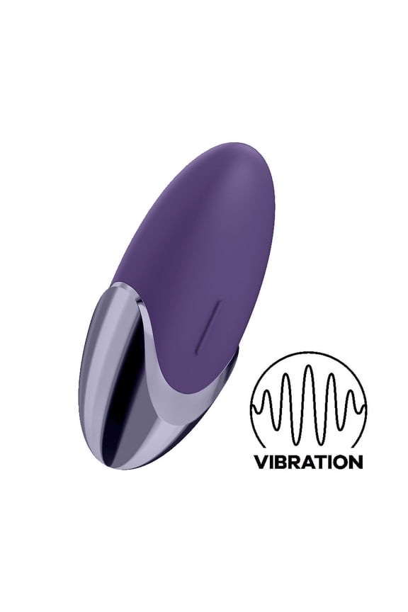 Purple Pleasure Lay-On Vibrator - Powerful Vibrating Clitoral Stimulator, Personal Massager for Stimulation of Clitoris and Erogenous Zones - Soft Silicone, Waterproof, Rechargeable