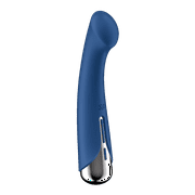 Satisfyer Spinning G-Spot 1 | Vibrating Dildo with Rotating Tip | G-spot Stimulation | Waterproof (IPX7) | Rechargeable Battery | Skin-Friendly Silicone (Blue)