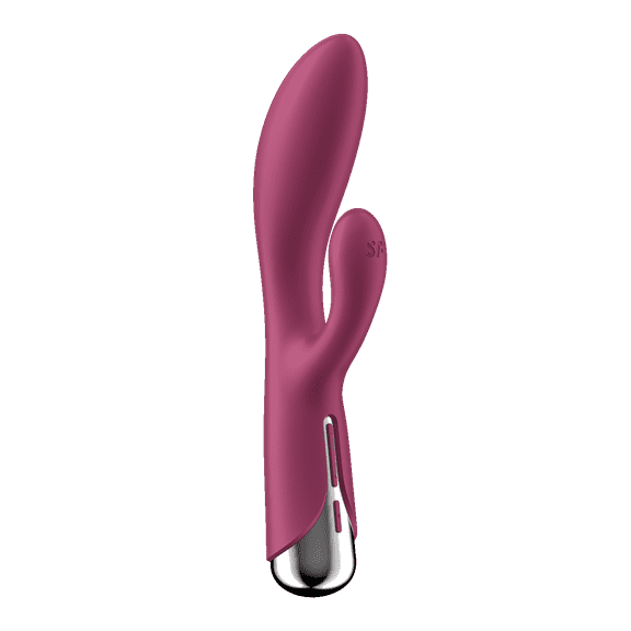 Satisfyer Spinning Rabbit 1| Rabbit Vibrator with Rotating Tip | G-spot and Clitoris Stimulation | 3 Motors | Waterproof (IPX7) | Rechargeable Battery | Skin-Friendly Silicone (Red)