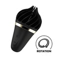 thumbnail image 1 of Satisfyer Sweet Treat Lay-On Clitoral Stimulator - Spinning Silicone Head, Intense Personal Massager for Stimulation of Clitoris, Nipples & Erogenous Zones - Waterproof, Rechargeable (Black/Gold), 1 of 6