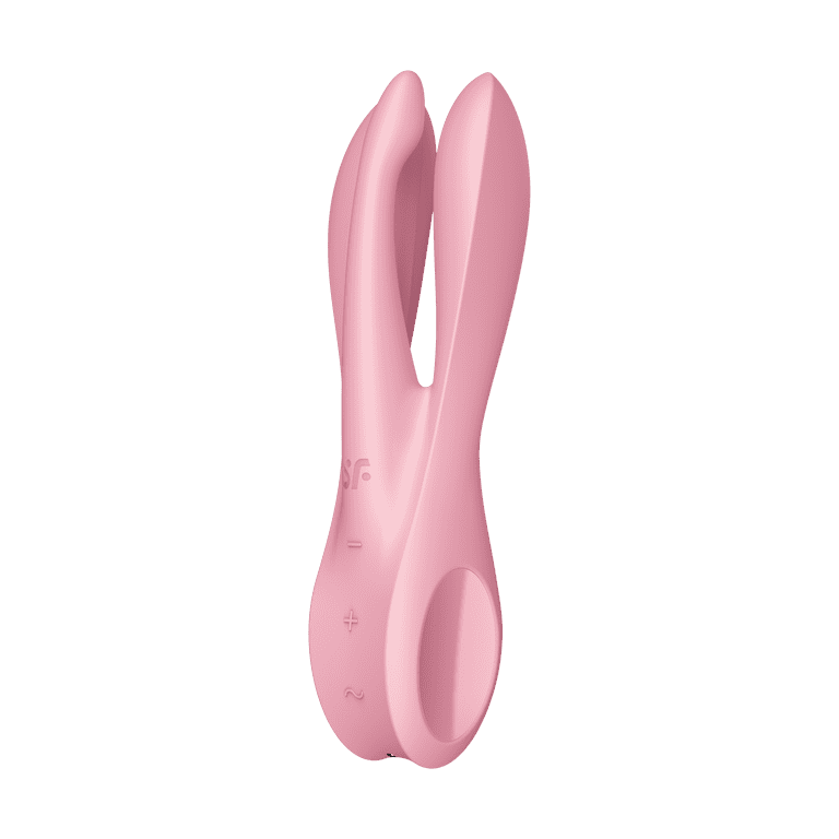 sex toys threesome Satisfyer Threesome 4 Lay-On Vibrator with App Control - Powerful Vibrating  Clitoral and Labia Stimulator, Personal Massager, Sex Toys for Women -  Waterproof, Rechargable (Blue)