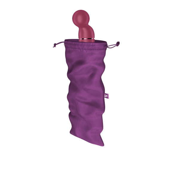 Satisfyer Treasure Bag Size XL | Drawstring Storage Bag for Adult Sex Toy - Soft Material, Discreet, Travel Friendly (Lilac)