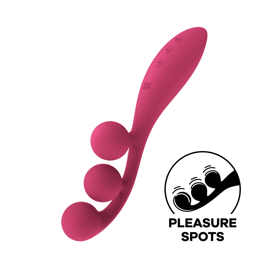 Satisfyer Tri Ball 1 | Multi Vibrator | Clitoral Stimulation | Anal Stimulation | Flexible Internal Wire | 3 Powerful Motors | Waterproof (IPX7) | Rechargeable Battery | Skin-Friendly Silicone