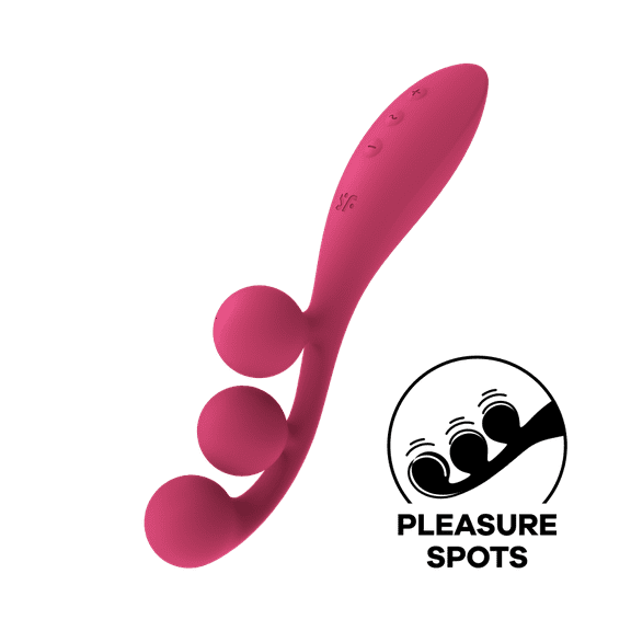 Satisfyer Tri Ball 1 | Multi Vibrator | Clitoral Stimulation | Anal Stimulation | Flexible Internal Wire | 3 Powerful Motors | Waterproof (IPX7) | Rechargeable Battery | Skin-Friendly Silicone