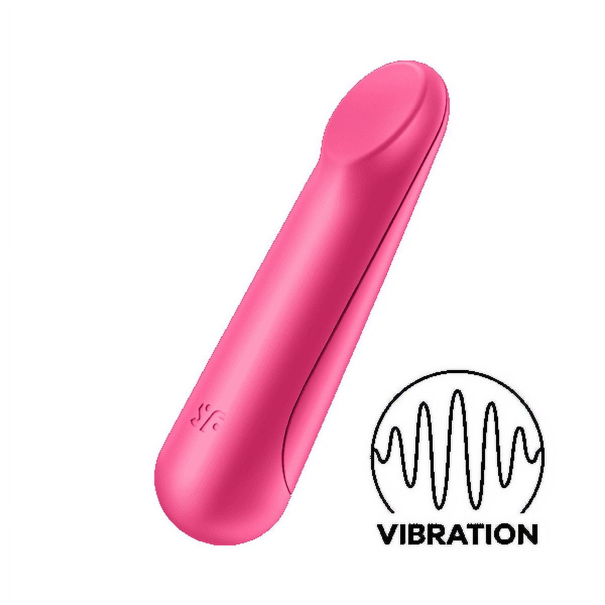Satisfyer Ultra Power Bullet 3 Mini Bullet Vibrator - Clitoral Stimulator,  Personal Massager, Flat Beveled Tip - Portable, Waterproof, Rechargeable,  9cm (Red)
