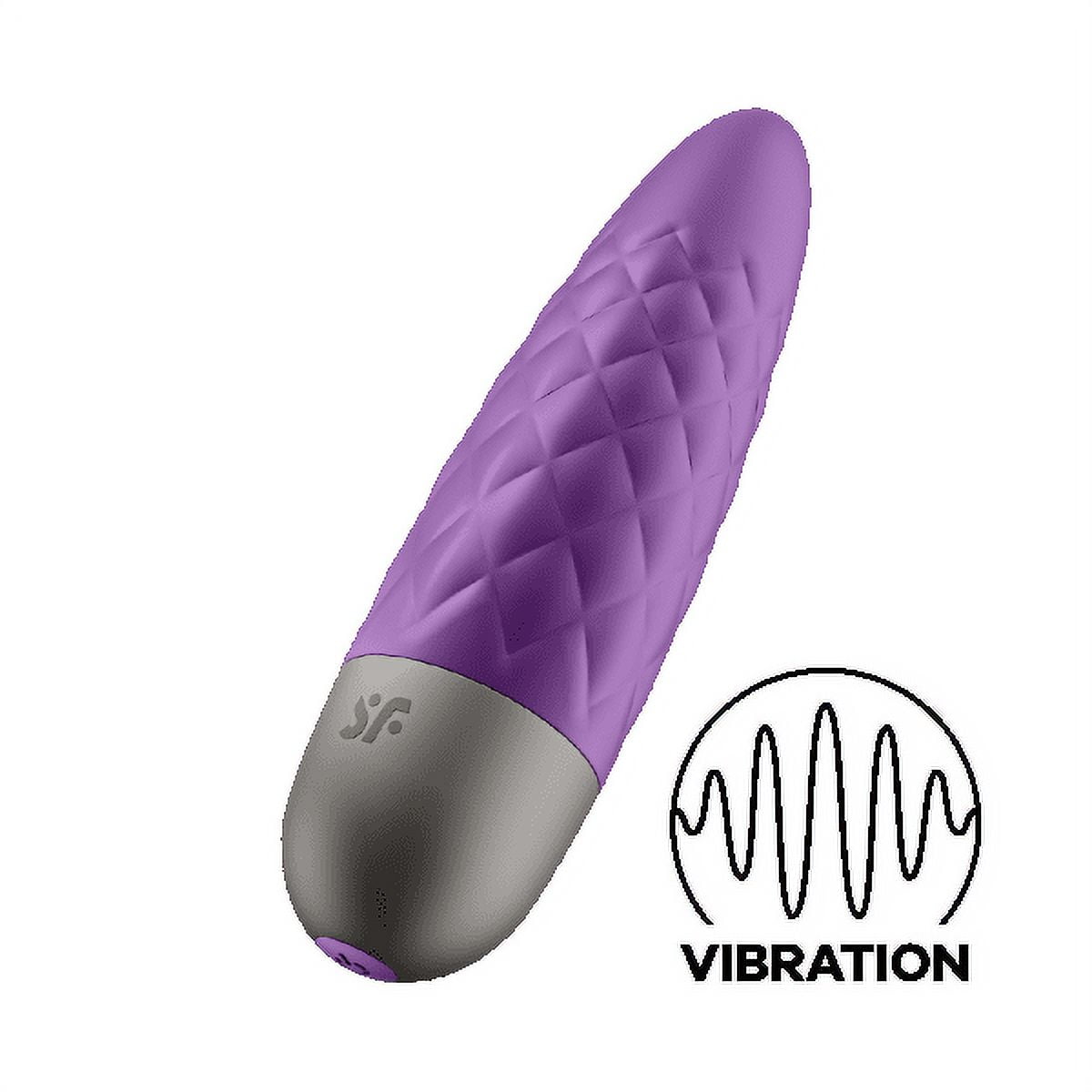 Satisfyer Ultra Power Bullet 5 Mini Bullet Vibrator - Clitoral Stimulator,  Personal Massager, Round Voluminous Tip - Portable, Textured, Waterproof,  Rechargeable, 10cm (Black)