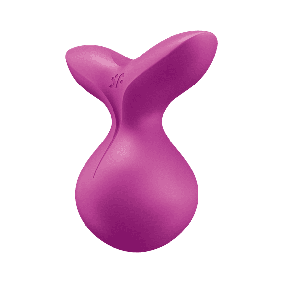 Satisfyer Viva La Vulva 3 | Lay-on Vibrator | Clitoral Stimulation | 12 Vibration Settings | Waterproof (IPX7) | Rechargeable Battery | Skin-Friendly Silicone (Violet)
