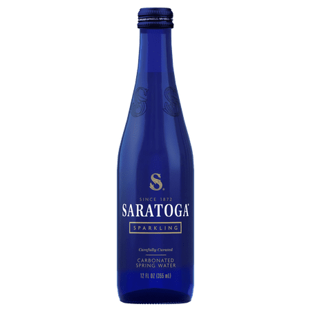 Saratoga Sparkling Spring Water, 12 fl oz, Single Glass Bottle