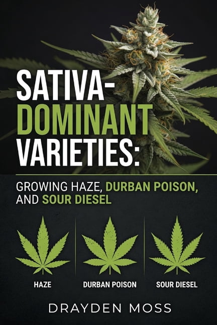 Sativa-Dominant Varieties: Growing Haze, Durban Poison, and Sour Diesel, (Paperback)