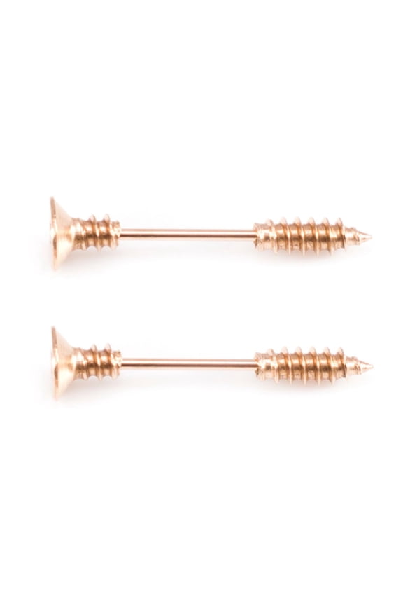 14G Internally Threaded Rainbow Titanium 16mm Stud Barbell Tongue Ring Body Piercing Jewelry 5/8"