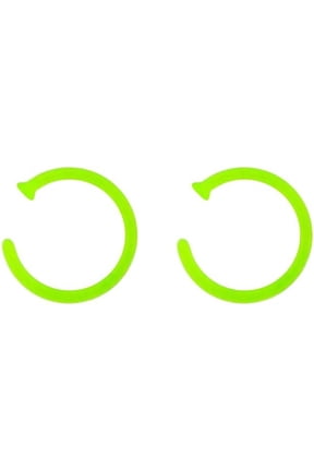 18G Glow In The Dark Nose Rings Retainer Bioflex Open Nose Ring Hoops Flexible Acrylic Retainer Piercing Jewelry 5/16" 8mm