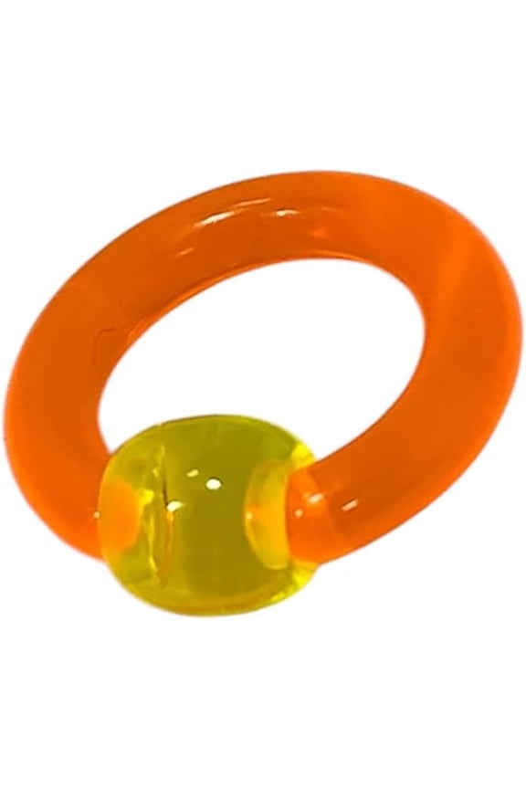 6G UV Glow In Dark Light Acrylic Larger Gauges Captive Bead Ring Tension Ball CBR Earrings Septum Nose Pierced Body Jewelry 14mm 9/16 Inch