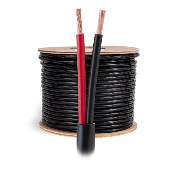 14 AWG 250ft Outdoor Speaker Wire, 14/2 CCA Stranded Audio Cable for Indoor & Outdoor Use, Direct Burial, Waterproof & UV Resistant, Cables Direct Online