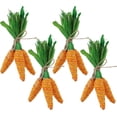 thumbnail image 1 of Satmonnus Easter Decorations 12 Pcs Carrot Ornament, Sisal Jute Fabric Artificial Decor Paper Carrot Tabletop Decoration for Spring Crafts, Fireplace, Home, Kitchen Party Supplies, 1 of 15