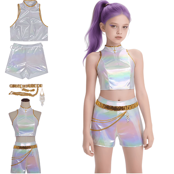 Satmonnus Halloween Anime Cosplay Costume, Popular Star Idol Stage Role Play Stage Costume Performance Outfits for Halloween Cosplay Dress Up