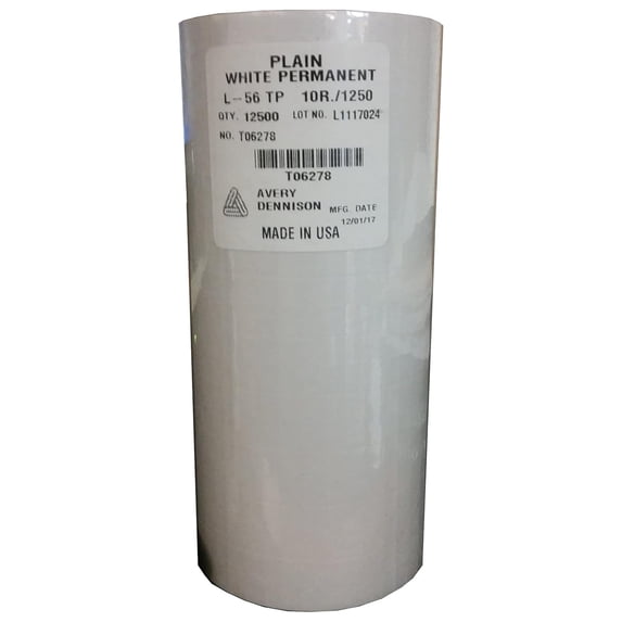 Sato PB-2 (PB-216) White Labels for PB-216 (12500 per Sleeve)