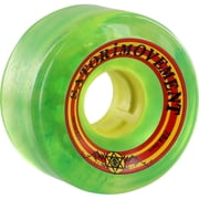 Satori Goo Ball Rasta Skateboard Wheels 78a 62mm Clear Green