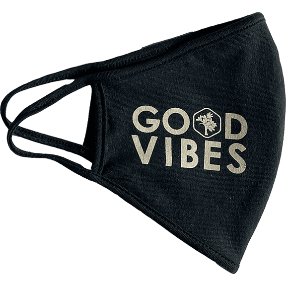 Satori Good Vibes Logo Face Mask Black