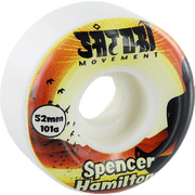 Satori Hamilton Enlightenment White Skateboard Wheels 52mm 101a Set of 4