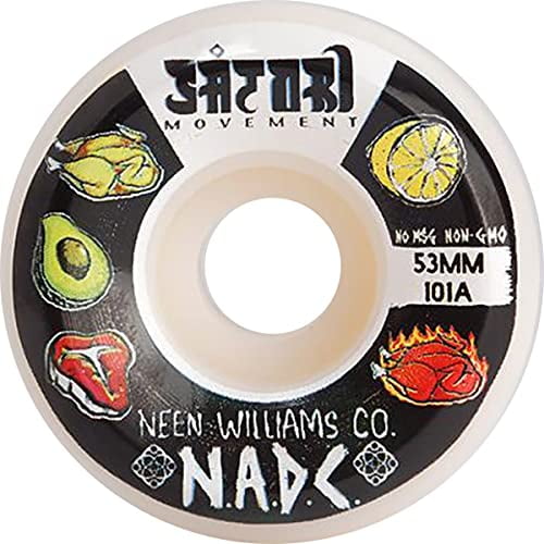 Satori Neen NADC Skateboard Wheels 101a 53mm White