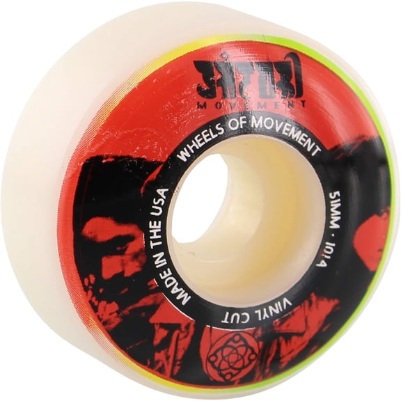 Satori Vinyl Skateboard Wheels 101a 51mm White/Red