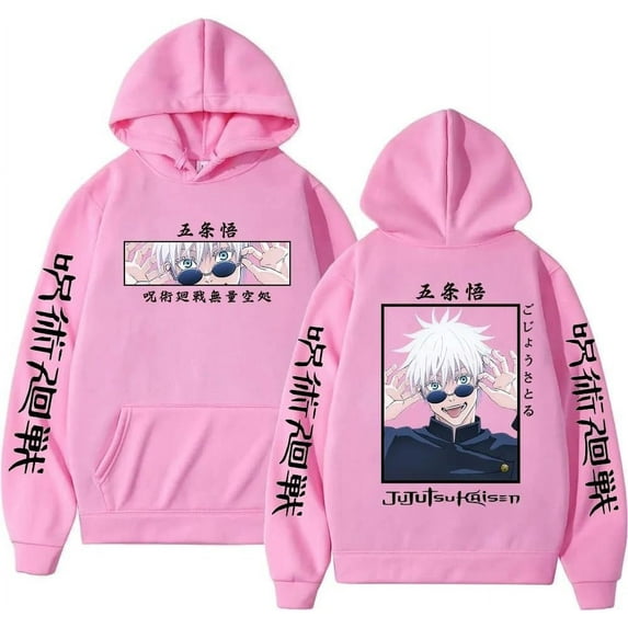 Satoru Gojo Graphic Hoodies Oversized Harajuku Streetwear Long Sleeve Unisex Sudaderas