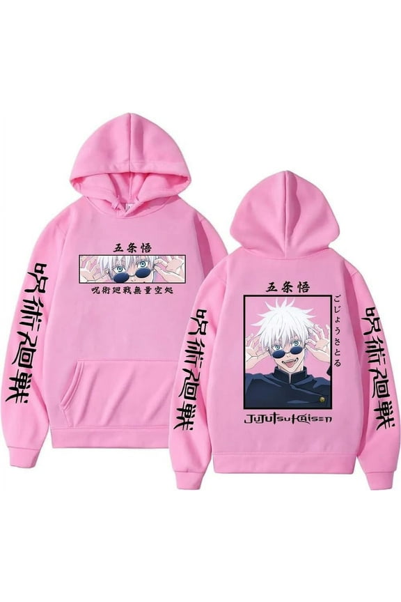 Satoru Gojo Graphic Hoodies Oversized Harajuku Streetwear Long Sleeve Unisex Sudaderas