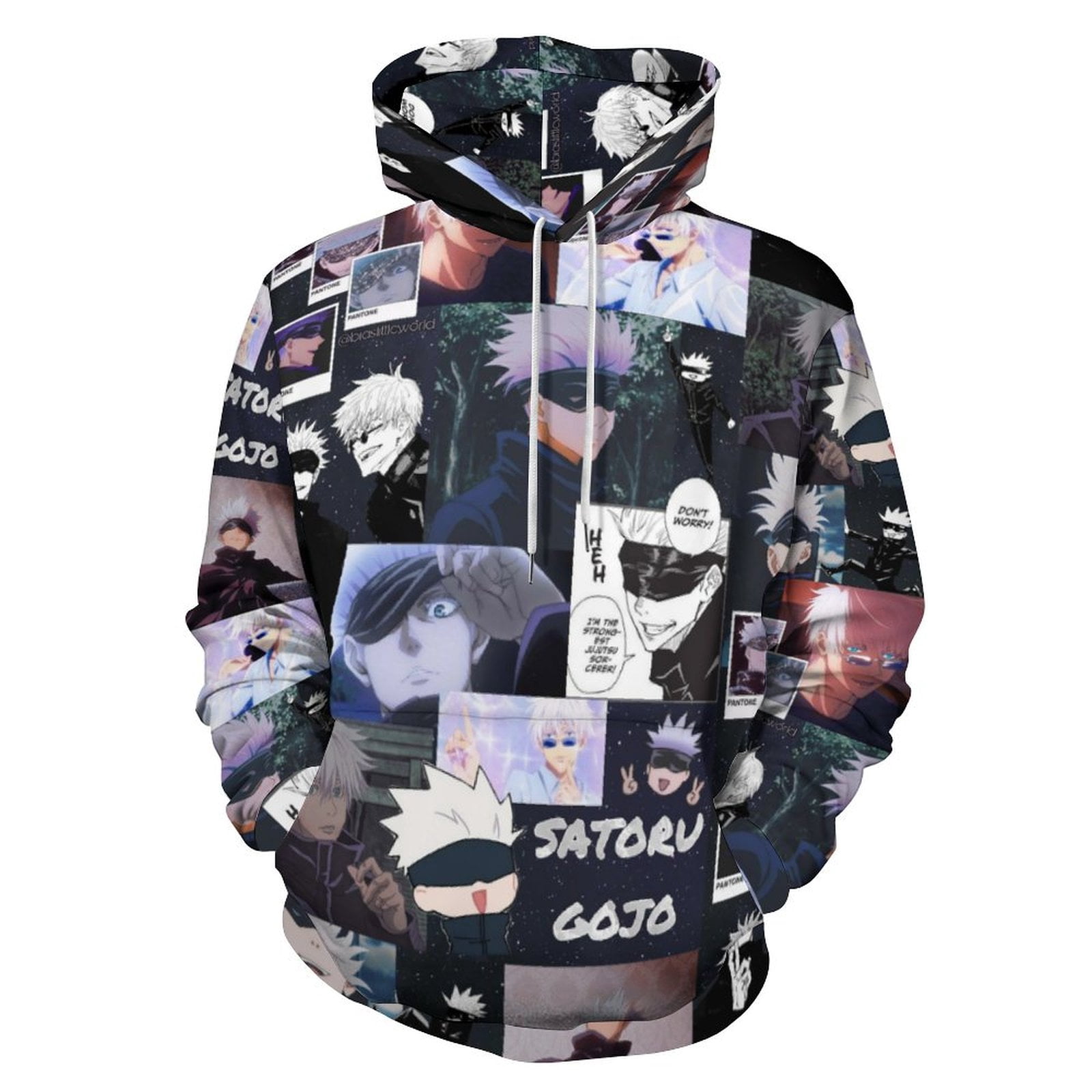 Gojo Jacket Order Satoru Gojo Jujutsu Kaisen Casual Hoodie Jacket Hooded Long Sleeves ...