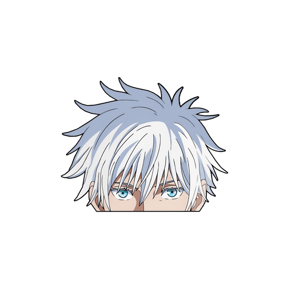 Satoru Gojo Peeker Sticker  Jujutsu Kaisen Anime Vinyl Decal | Laptop, Car, or Water Bottle Sticker