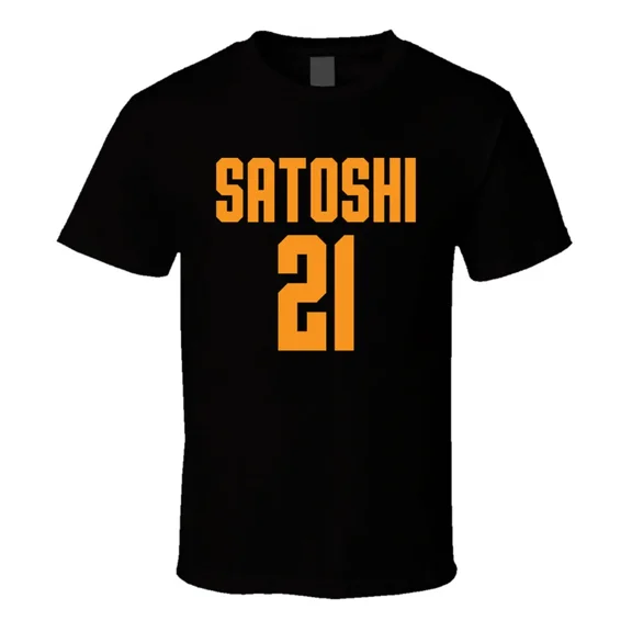 Satoshi 21 Cryptocurrency Bitcoin Fan Art Minimalist Gift Unisex T-Shirt, up to Size 5XL