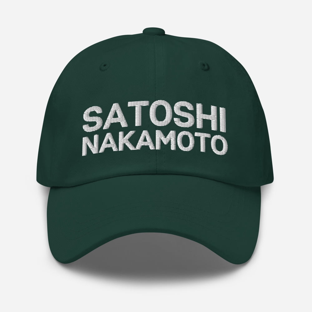 Satoshi Nakamoto Embroidered Hat Dad Hat Satoshi Hat Bitcoin Dad Hat  Satoshi Nakamoto Dad Hat Plan B Hat Cryptocurrency Baseball Cap (Dark Grey)