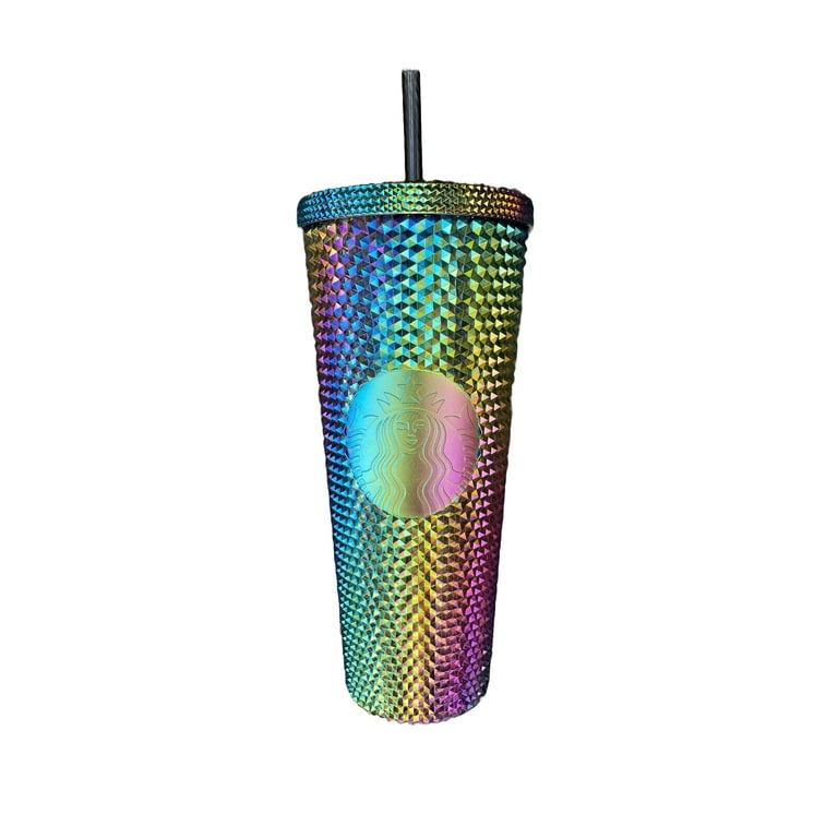 Starbucks Soft Touch Bling Gradient Studded Tumbler 24 Oz Black Gray Yellow  Green Purple Pink Green Powder Ziqing Inspired by You.