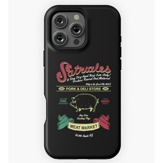 Satriale's Pork Store Sopranos GA634 Phone Case for iPhone 11 to 17 Pro Max