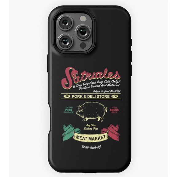 Satriale's Pork Store Sopranos GA634 Phone Case for iPhone 11 to 17 Pro Max