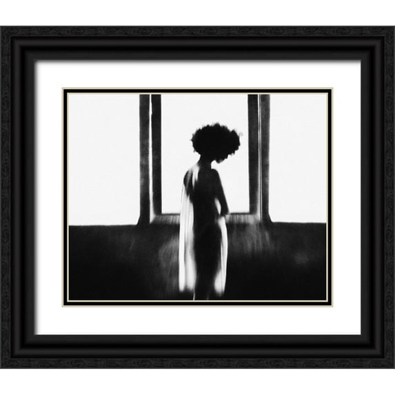 Satriani, Jay 24x20 Black Ornate Wood Framed with Double Matting Museum Art Print Titled - Alone