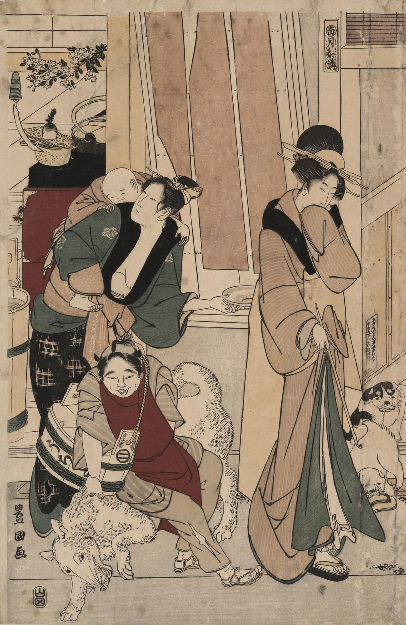 Satsuki orThe fifth month 1801 Canvas Art - Utagawa Toyokuni (18 x 24)