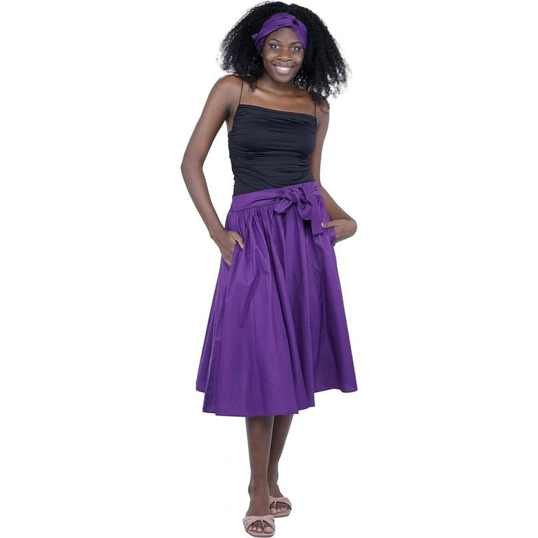 Women's cotton midi skirts hot sale