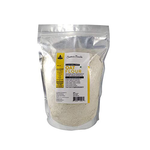 Sattvic Foods Oat Flour/Atta (750 G) Stone Ground From Whole Grain Oats