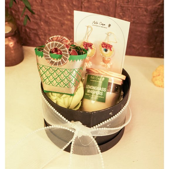 Sattvik Start Diwali Box Spiritual Festive Gift Set with Diya, Incense & Decorative Items | Pure & Traditional Diwali Gift for Family & Friends