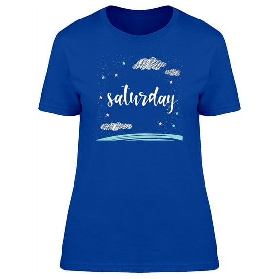Saturday Cool Starry Sky T-Shirt Women -Image by Shutterstock, Female Small