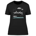 thumbnail image 1 of Saturday Cool Starry Sky T-Shirt Women -Image by Shutterstock, Female Small, 1 of 4