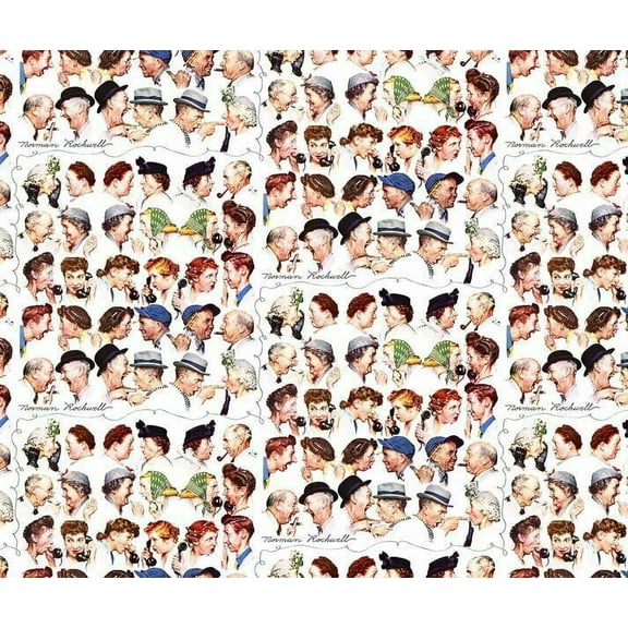 Saturday Evening Post 64355 Gossip Train Multi Springs Creative 100% Cotton Fabric By The Yard