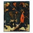 thumbnail image 1 of Saturday Evening Post Royal Plush Fleece Gone Fishing Throw Blanket Fisherman, 1 of 1